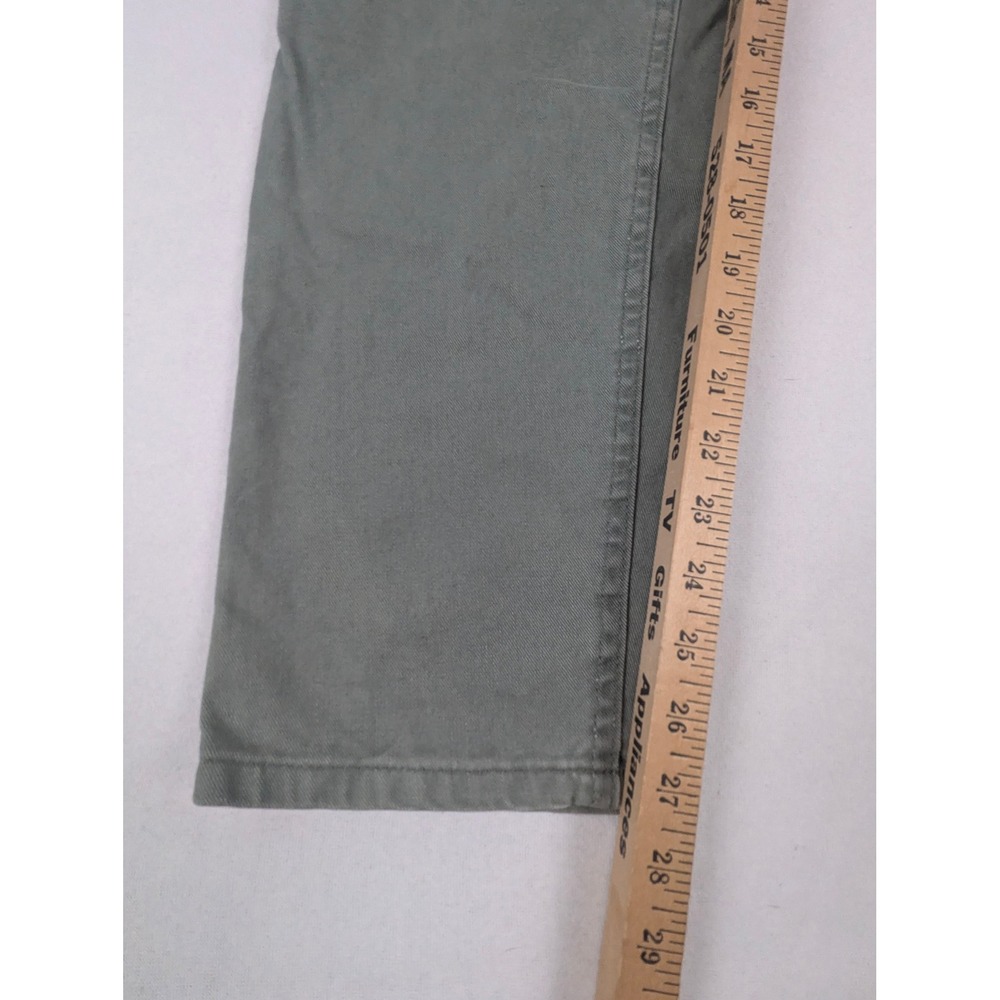 Denim Riders by Lee Womens Sage Green High Rise Straight Leg Pants Size 10P - Picture 13 of 16